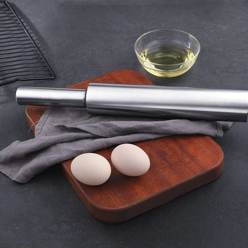 Kitchen Roller Baking - 가정용 스테인리스 롤링핀 국수 압착 도구