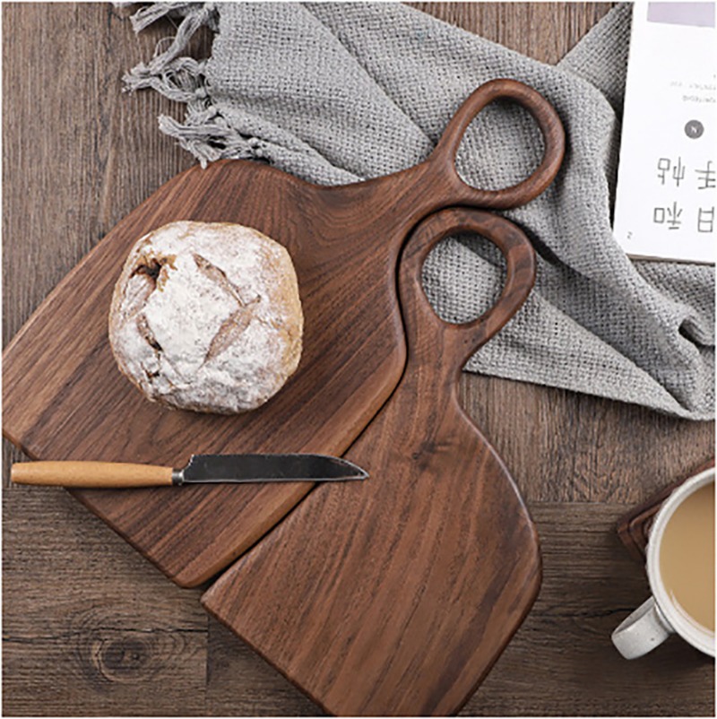 Kitchen Baking Tray - 검은 호두 단단한 도마 나무 트레이