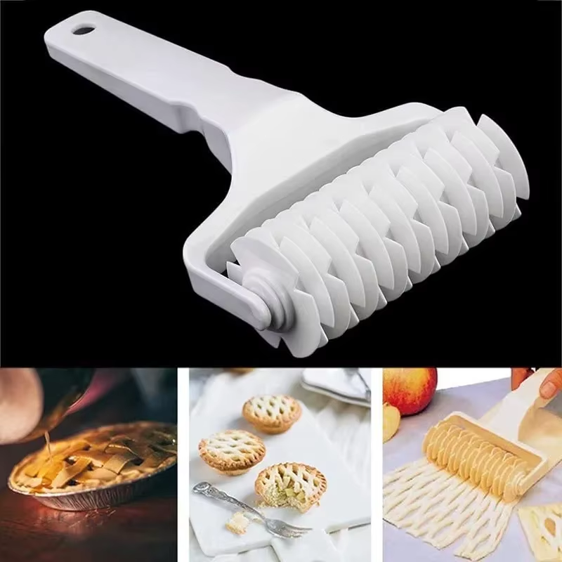 Kitchen Roller Baking - 플라스틱 페이스트리 피자 격자 롤러 커터