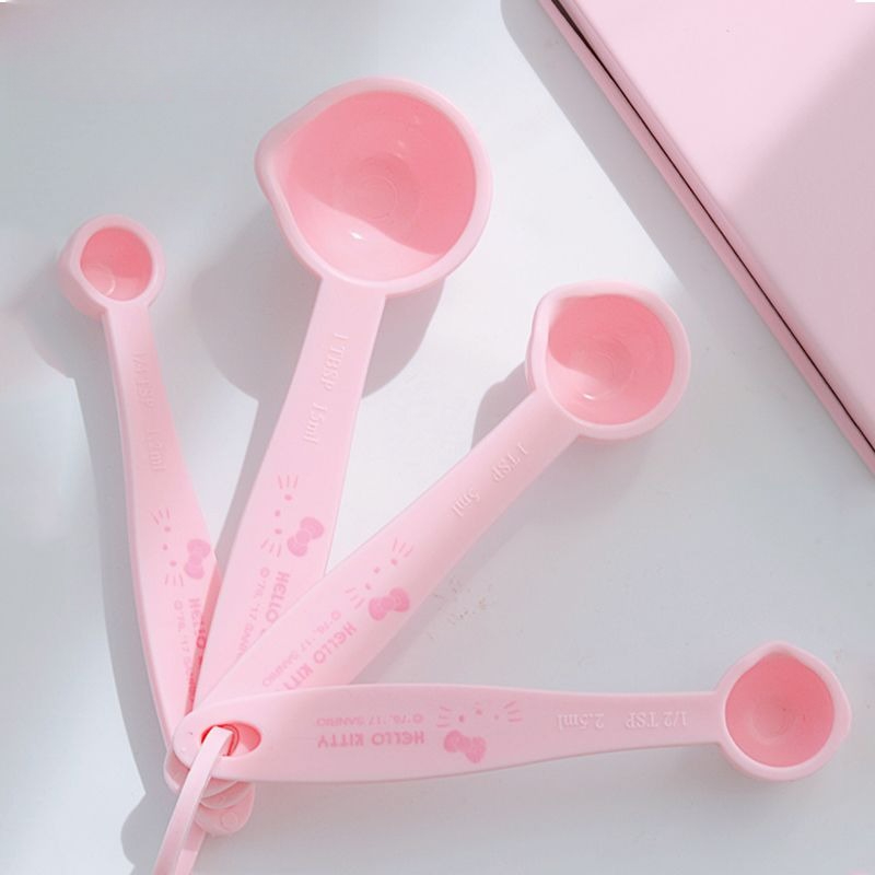 Kitchen Baking Scale - 헬로키티 프린트 계량스푼 세트, 귀여운 만화