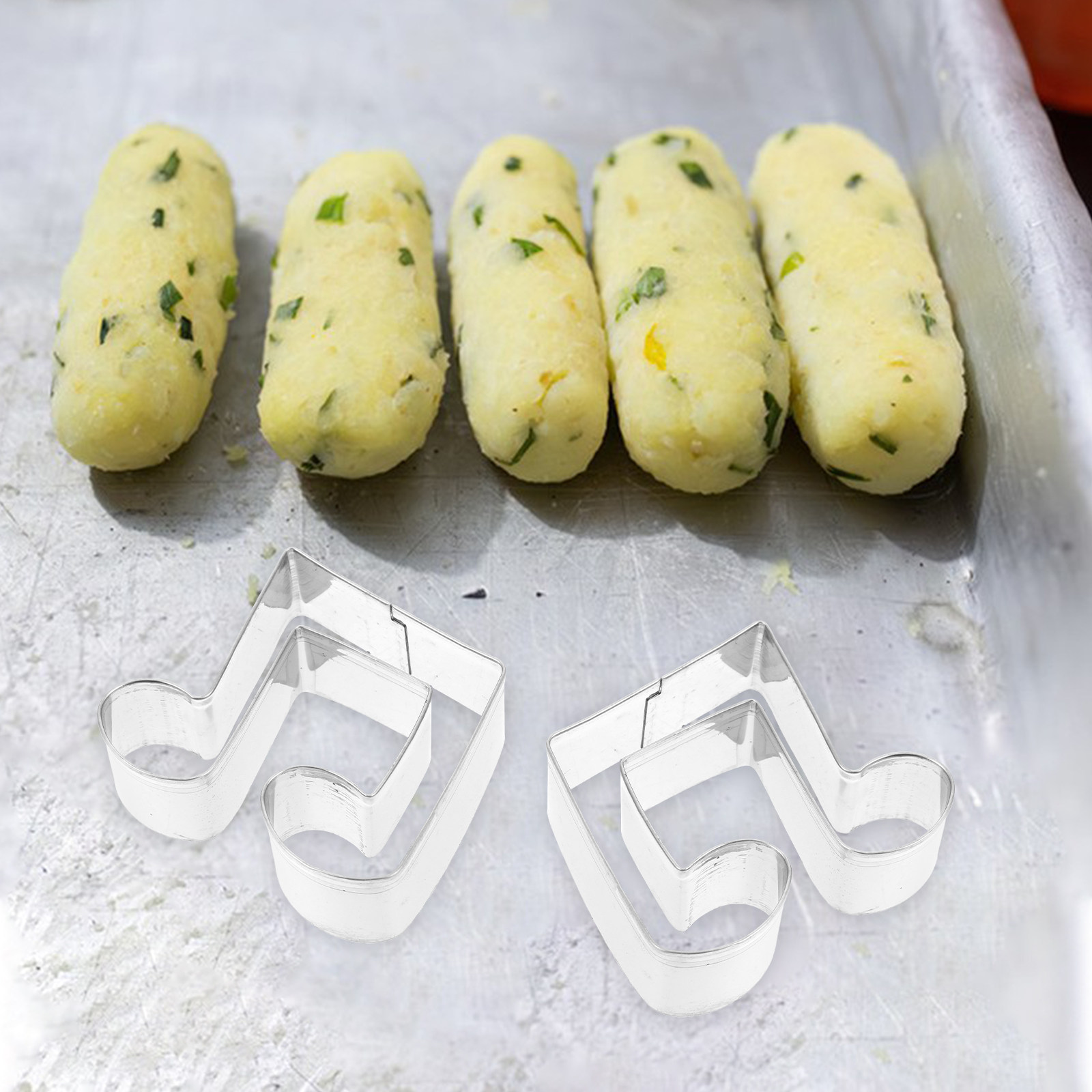 Cookie Cutter Set - 음악 테마 스테인리스 쿠키 커터 세트