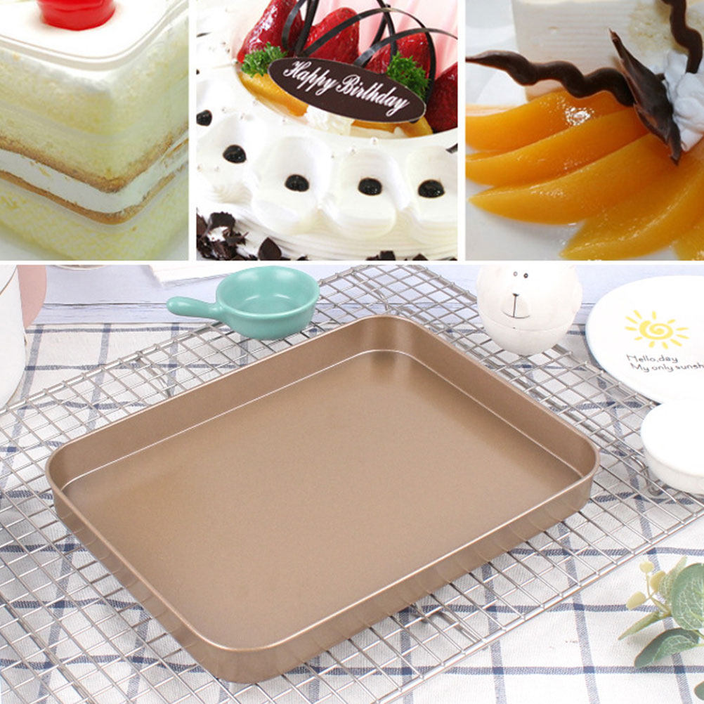 Kitchen Baking Oven - 탄소강 직사각형 케이크 팬 10인치 논스틱