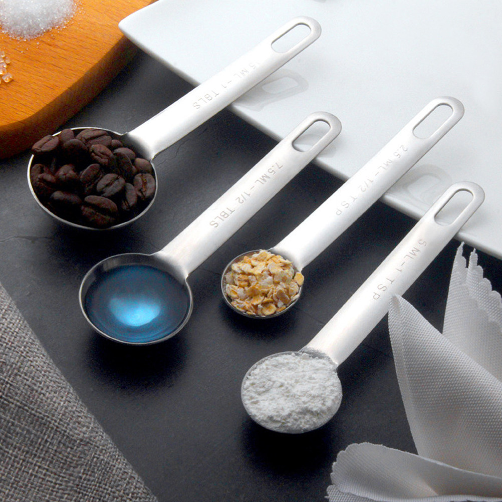 Baking (Kitchen Ingredient) - 1세트 프리미엄 스테인레스 스틸 계량 스푼