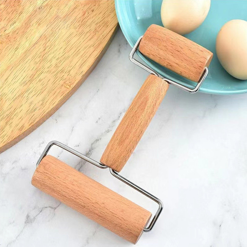 Kitchen Roller Baking - 양면 롤링핀, 단단한 반죽 롤러핀, 매끄러운