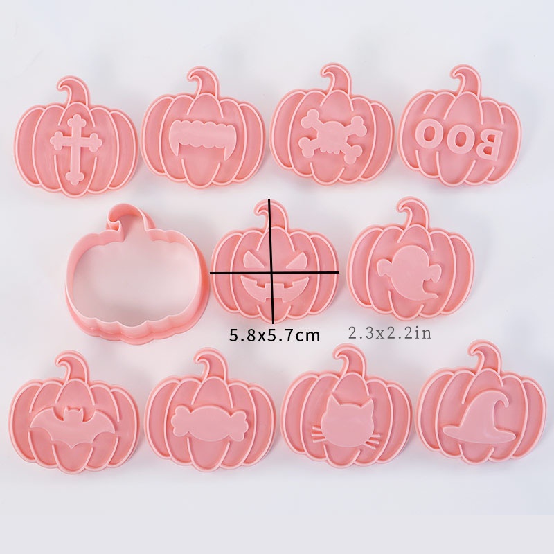 할로윈 잼 채움 쿠키 커터 세트 10개, 호박 & 박쥐 - Cookie Cutter Set 리뷰 및 가격