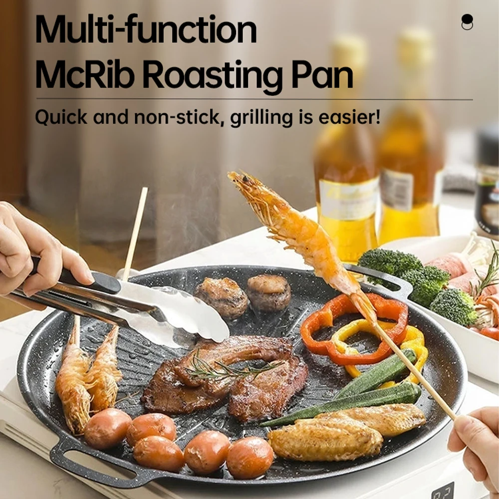 34CM 야외 바베큐 그릴 팬 논스틱 베이킹 트레이 한 - Kitchen Baking Tray 리뷰 및 가격
