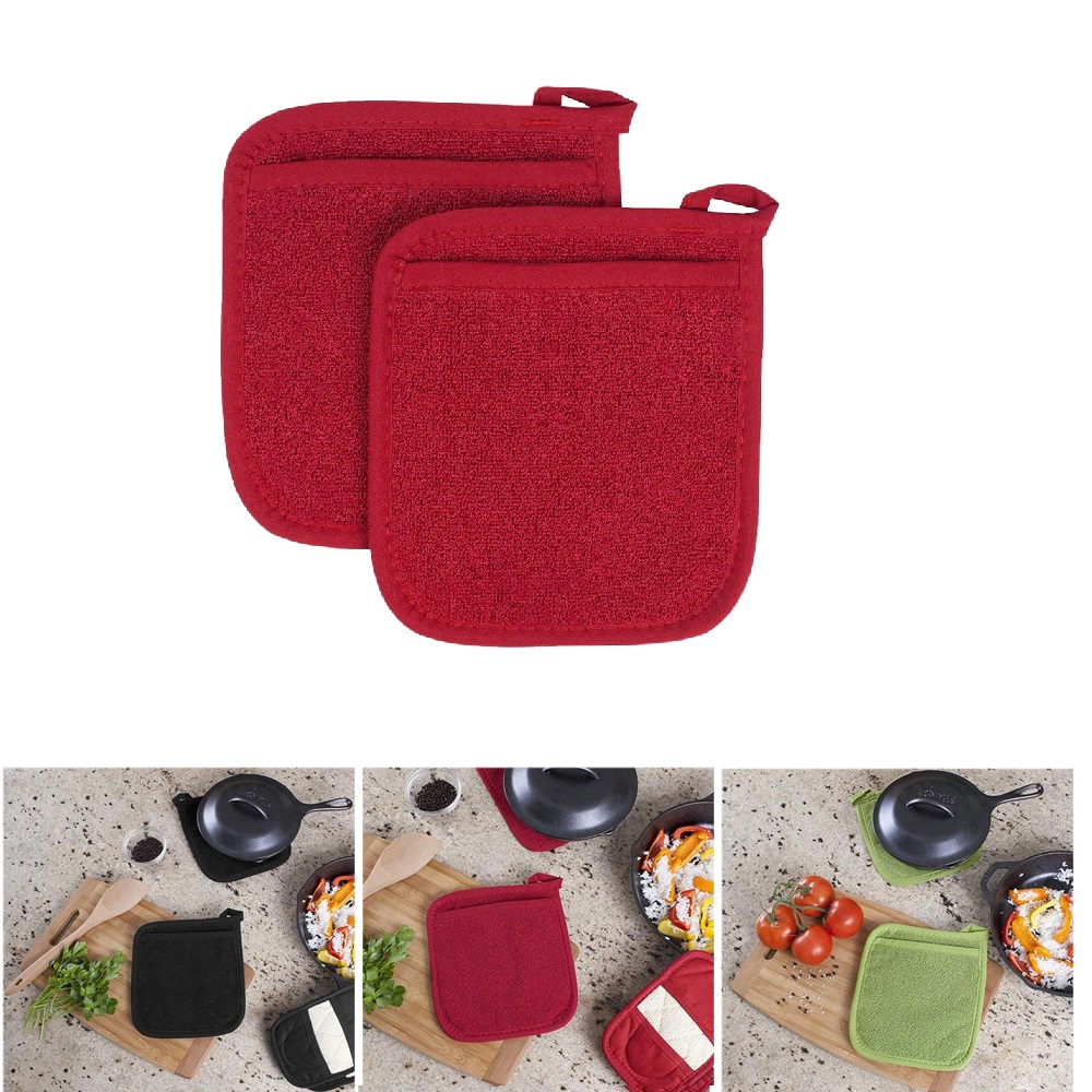 3 인 1 냄비 홀더, 단열 장갑, 코튼 테리, 전자  - Kitchen Baking Ware 리뷰 및 가격