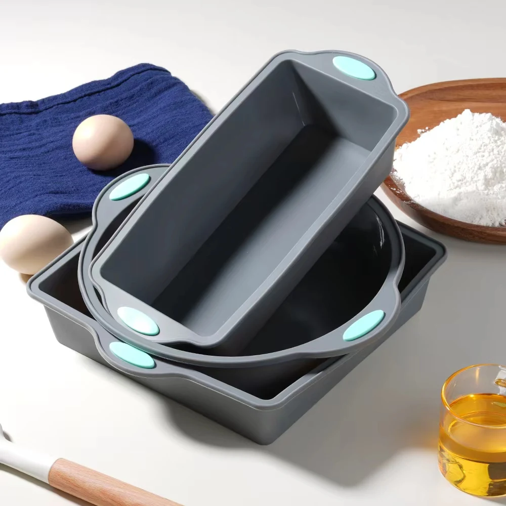 회색 내열성 실리콘 케이크 몰드 팬 2/3개 베이킹 트 - Kitchen Baking Ware 리뷰 및 가격