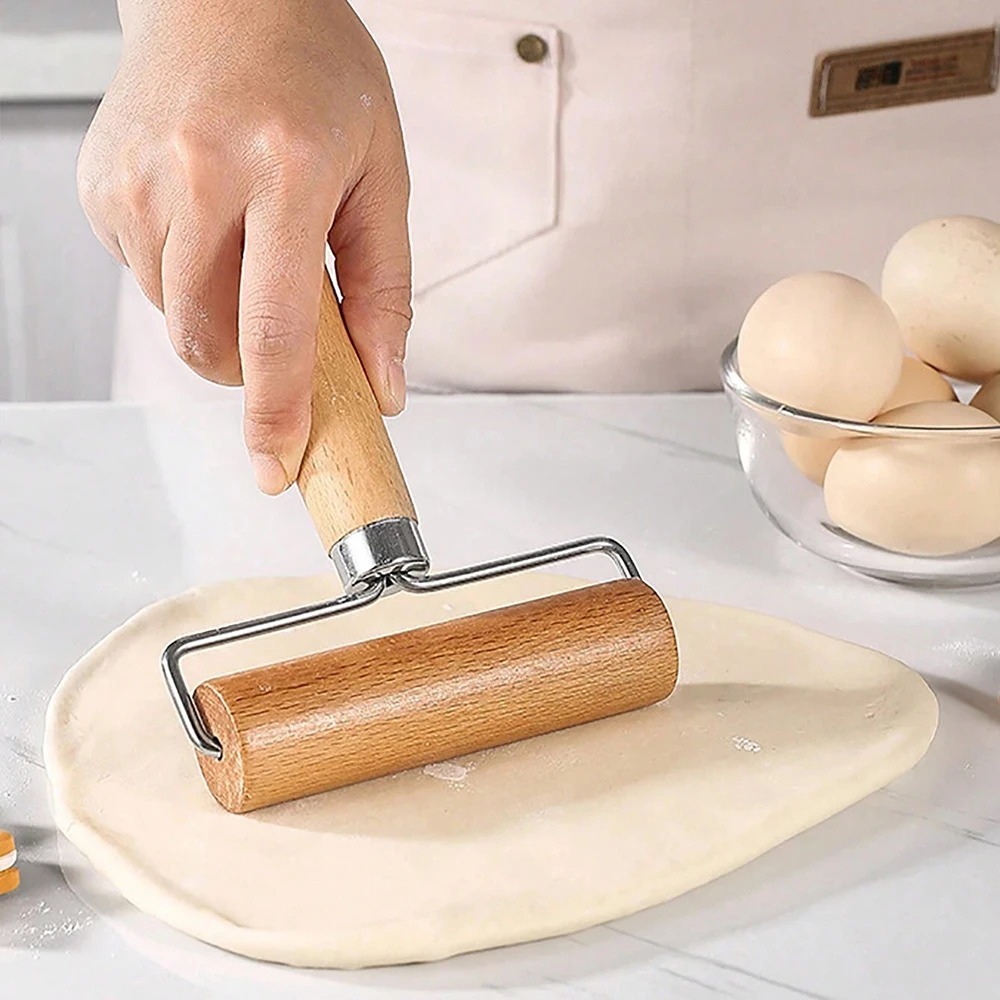 1Pc 나무 롤링 핀 피자와 만두 베이킹을위한 휴대용  - Kitchen Roller Baking 리뷰 및 가격