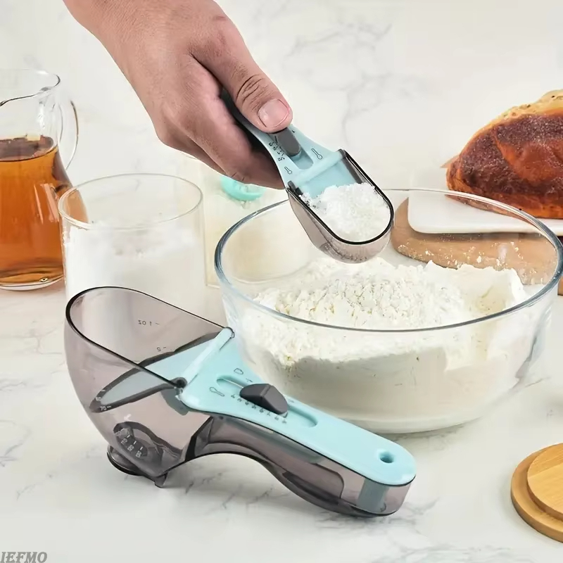 조절 가능한 계량 스푼 베이킹 플라스틱 계량 스푼 주방 - Kitchen Baking Scale 리뷰 및 가격