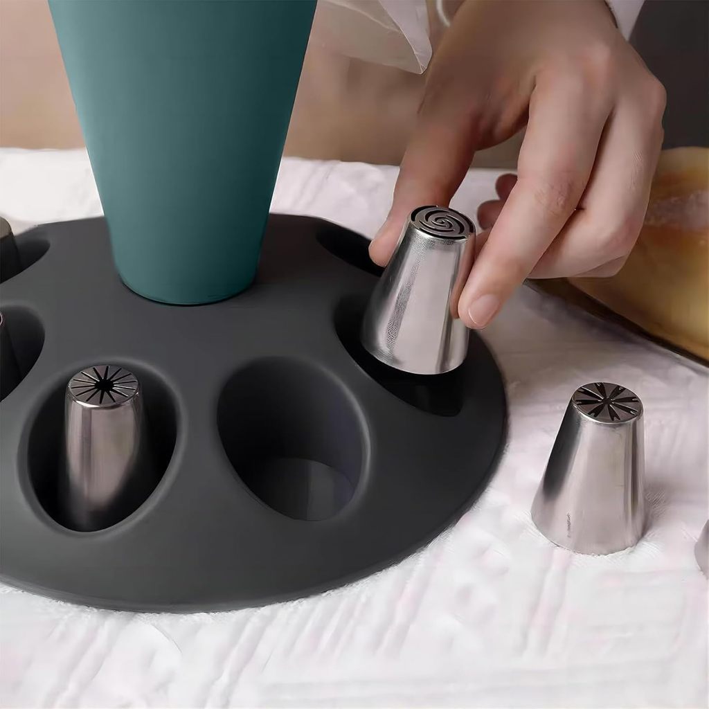 1Pcs 케이크 장식용 파이핑 백(팁 홀더 포함) 홈  - Kitchen And Baking Tools 리뷰 및 가격