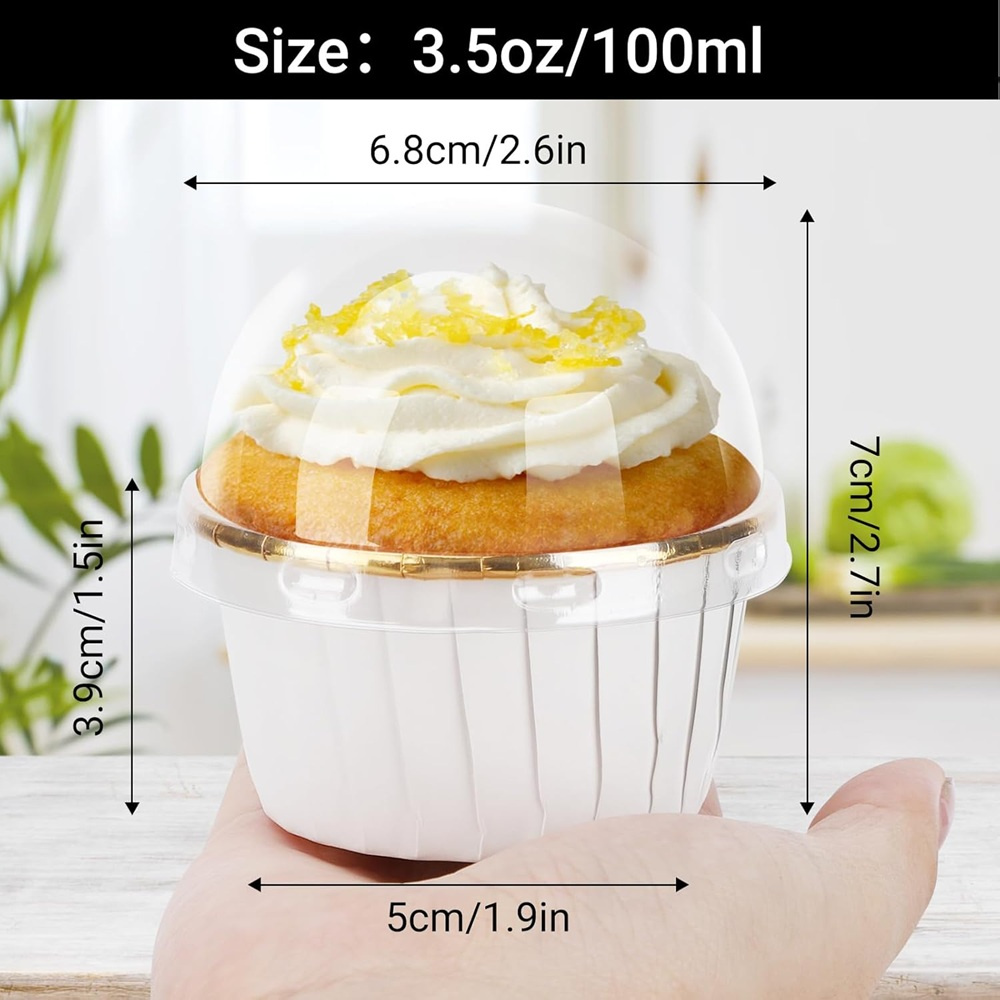 50개 머핀 컵 종이 컵케이크 래퍼 베이킹 컵 케이스  - Kitchen And Baking Tools 리뷰 및 가격