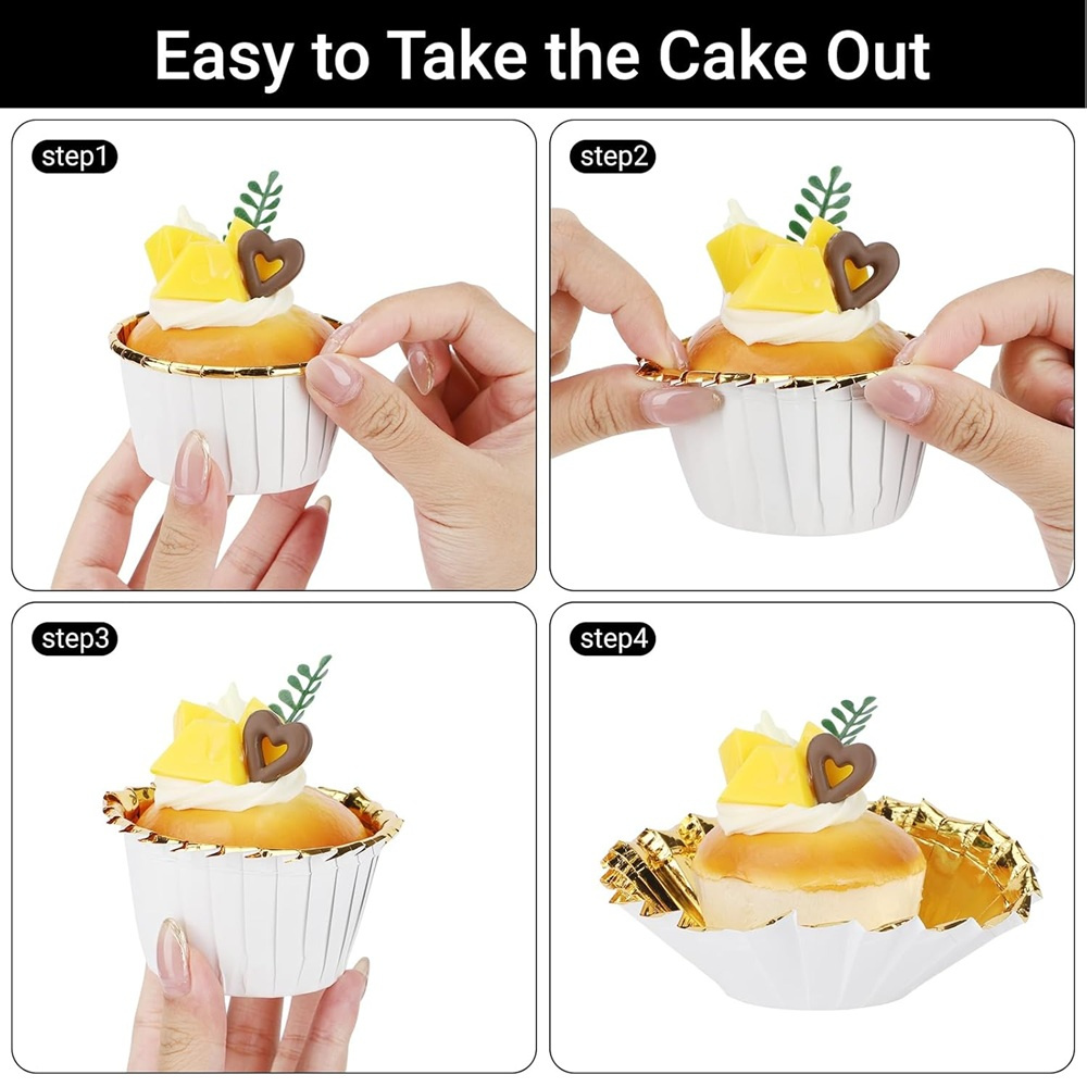 50개 머핀 컵 종이 컵케이크 래퍼 베이킹 컵 케이스  - Kitchen And Baking Tools 리뷰 및 가격