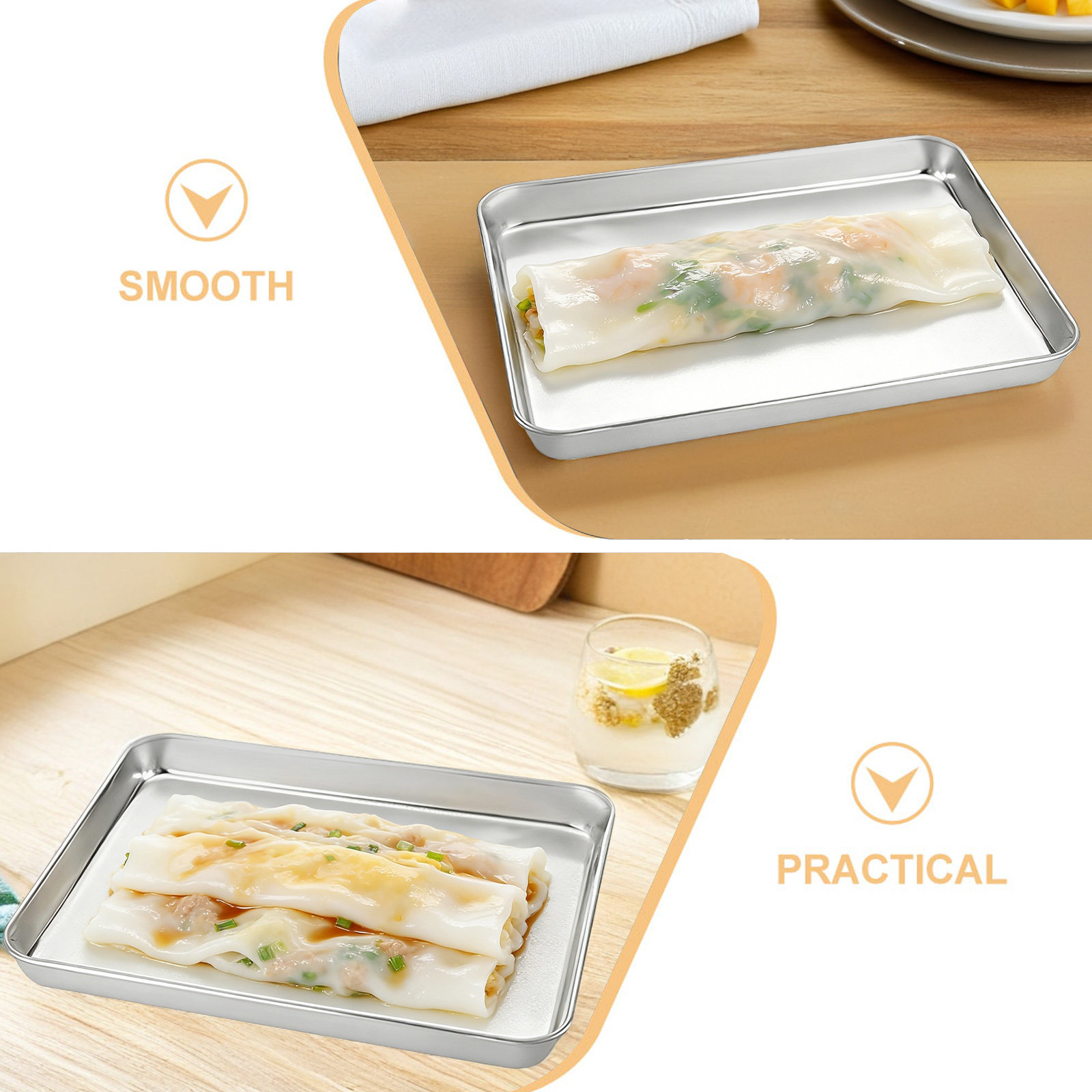 1세트 스테인리스 스틸 쌀국수 찜기 직사각형 트레이 대 - Kitchen Baking Ware 리뷰 및 가격