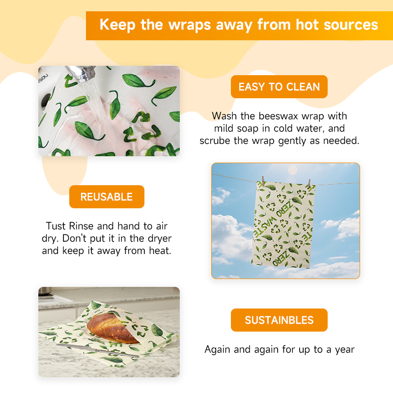 밀랍 보존 천 3개, 밀랍 천, 통기성 보존, 세탁 가 - Kitchen Baking Cloth 리뷰 및 가격