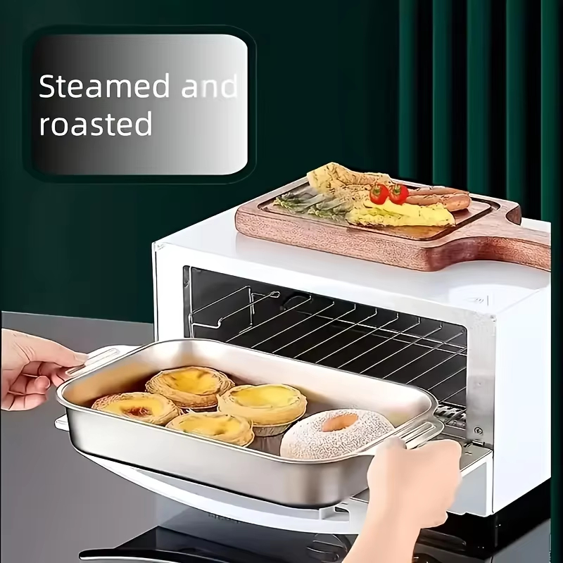 스테인리스 스틸 깊은 베이킹 팬(뚜껑 포함) 다용도 직 - Kitchen Baking Ware 리뷰 및 가격