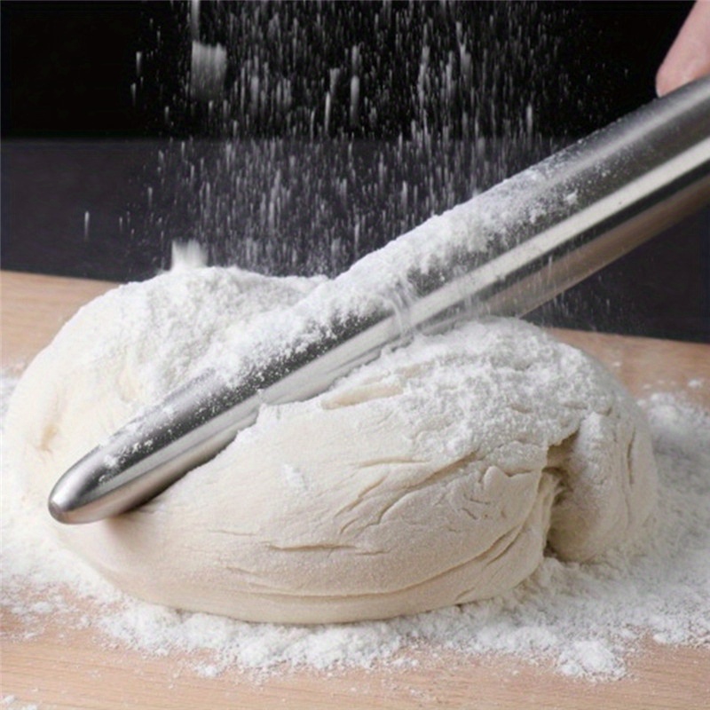 1개 스테인리스 스틸 롤링 핀 주방 도구 반죽 롤러 피 - Kitchen Roller Baking 리뷰 및 가격