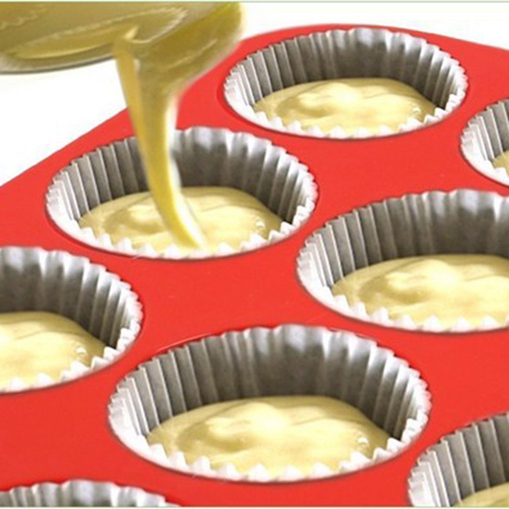 12구 논스틱 베이크웨어 머핀 팬 키트 실리카겔 컵케이 - Muffin Tin Nonstick 리뷰 및 가격