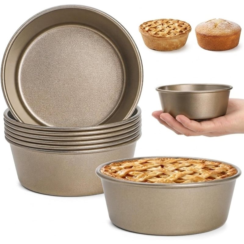 ABLN-미니 파이 팬 8팩, 4인치 재사용 가능한 논 - Muffin Tin Nonstick 리뷰 및 가격