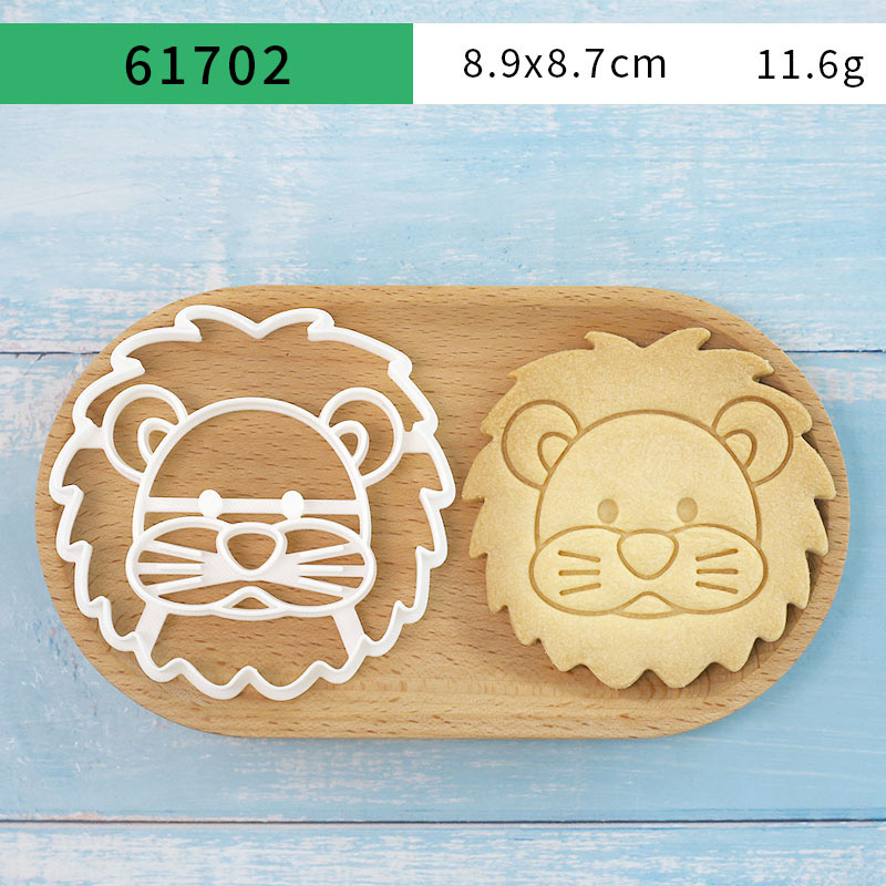 4개 동물 쿠키 커터 세트 3D 귀여운 사자 호랑이 기 - Cookie Cutter Set 리뷰 및 가격