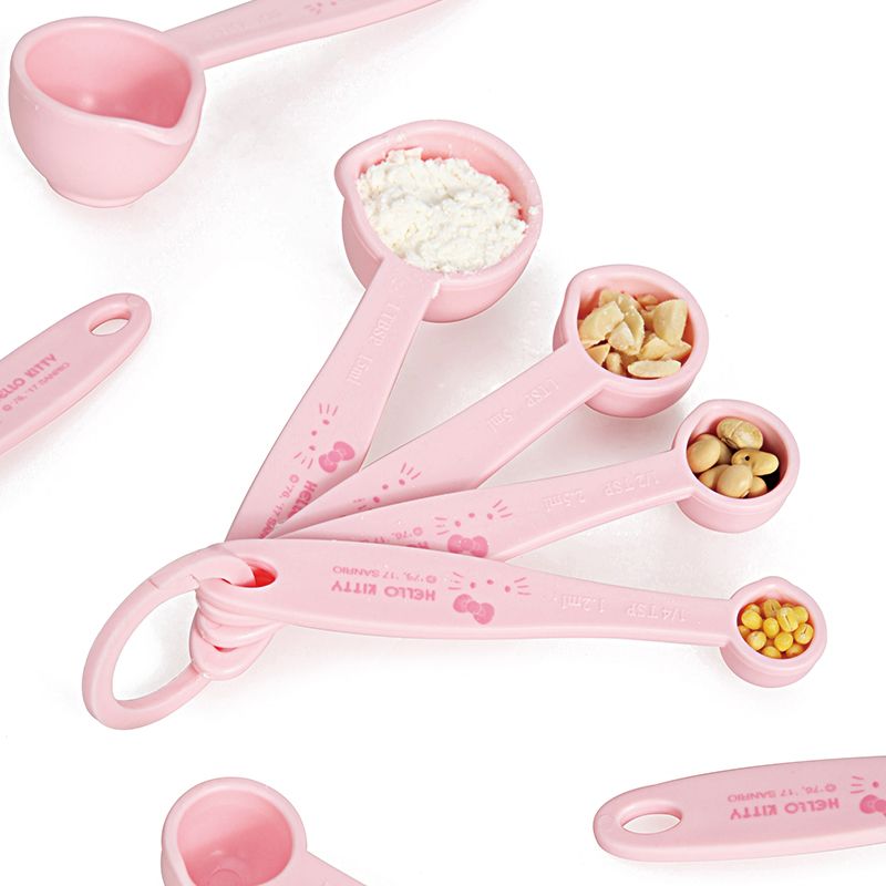헬로키티 프린트 계량스푼 세트, 귀여운 만화 캐릭터 주 - Kitchen Baking Scale 리뷰 및 가격