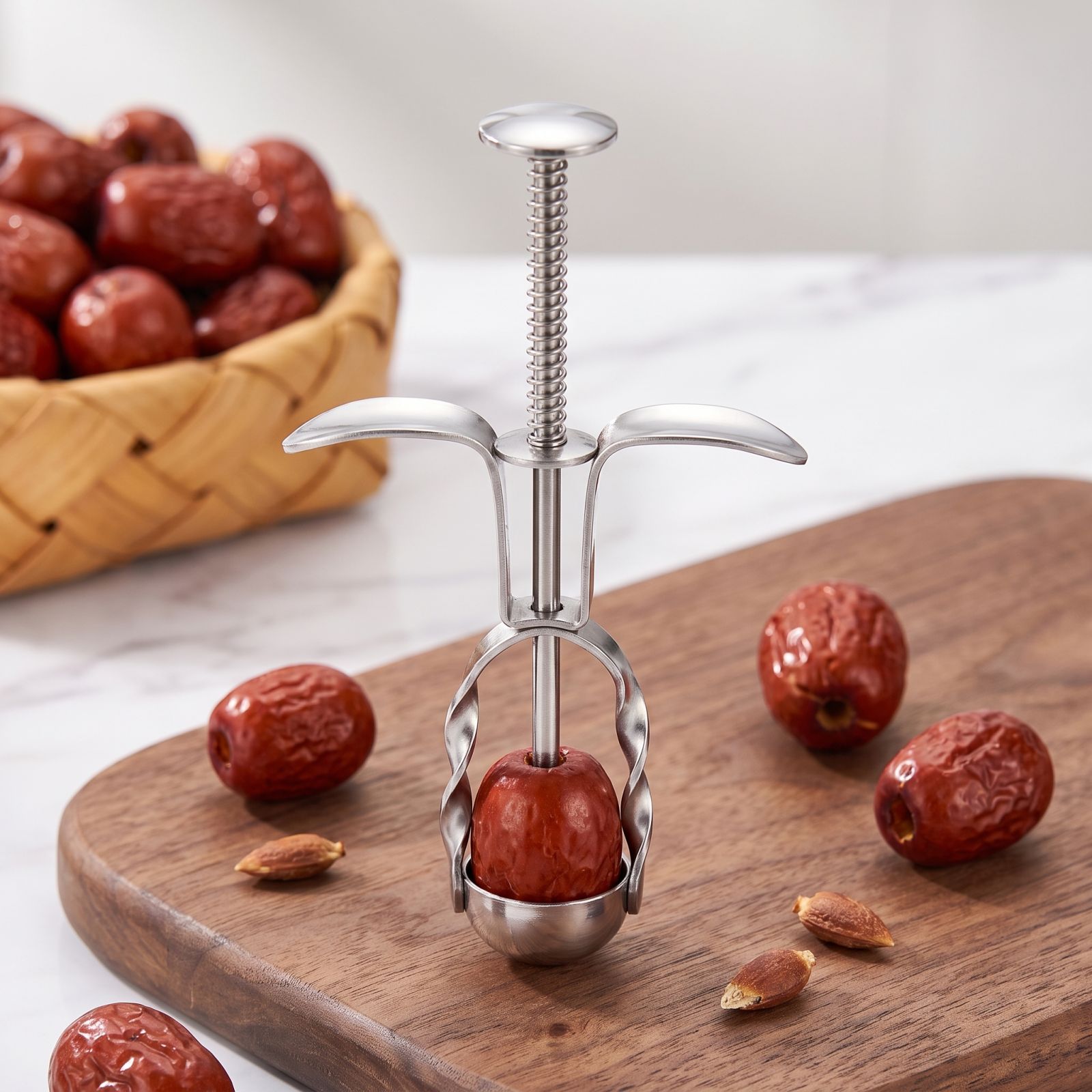 스테인리스 스틸 대추 씨 제거 도구 베이킹, 요리 및  - Kitchen And Baking Tools 리뷰 및 가격