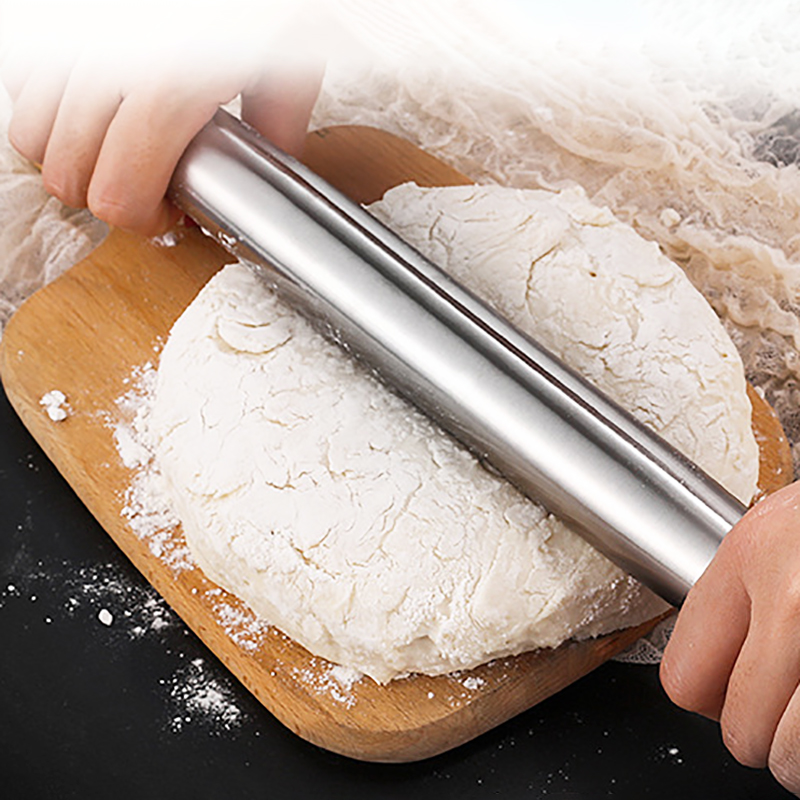 304 스테인레스 스틸 비 스틱 롤링 핀 주방 용품 반 - Kitchen Roller Baking 리뷰 및 가격