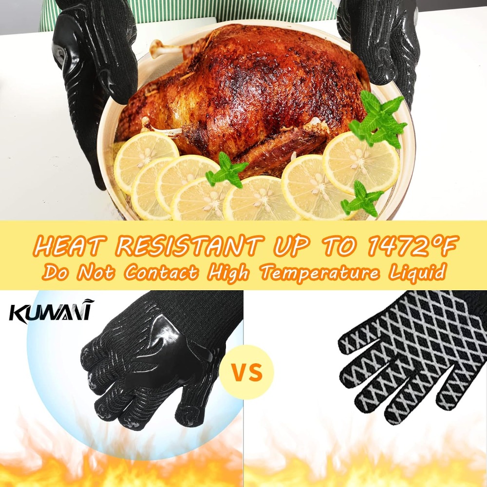 바베큐 장갑, 1472 ° F 내열 장갑, 내화 장갑, - Kitchen Baking Oven 리뷰 및 가격